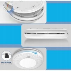 SafeLiveO CS12W detektor dima, Wi-Fi, Tuya / Smart Life, 5 kosov.