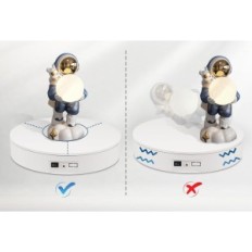 Table rotative Baoshishan, 35 cm, 60 kg, 3600mAh, avec télécommande, blanc