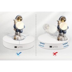 Baoshishan roterende bord, 35 cm, 60 kg, 3600mAh, med fjernbetjening, hvid