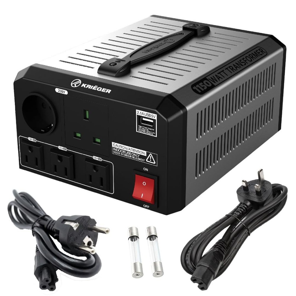 Feszültség transzformátor Krieger, 1150 W, 110-120 V 220- 240 V