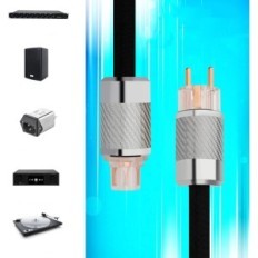 Strömkabel Yuanyong 125 V 15 A 1 meter slitstark nätsladd för hem och industriell utrustning