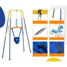 Children's swing Funlio 2-W-1 stable and safe swing for use at home and outdoor with adjustable possibility