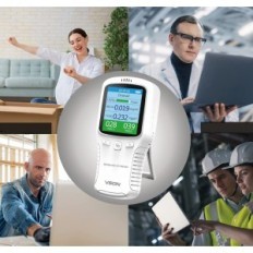 VSON Luchtkwaliteitsmeter, 2200 mAh, wit