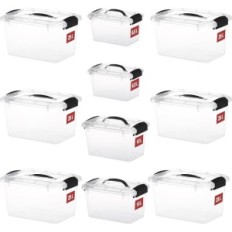 Greentainer plastic containers, 25L х 6, 10L х 2, 6.5L х 2, 10 pieces