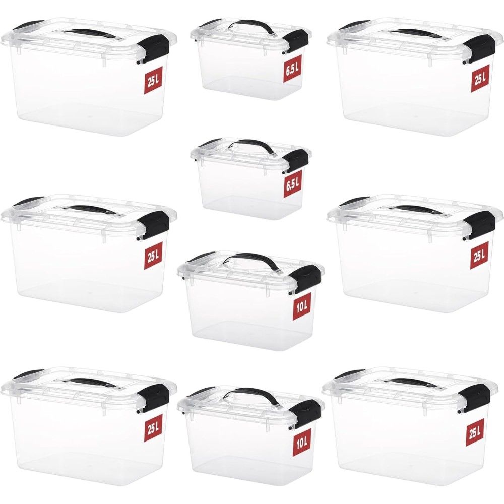 Füstös műanyag tartály, 25L 6 .10L .2.5L .2, 10 darab