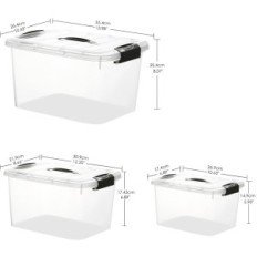 Greantainer-Kunststoffbehälter, 25l х 6, 10l х 2, 6,5l х 2, 10 Stück