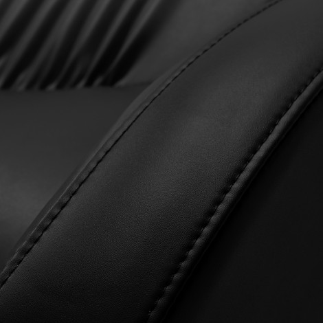Gabbiano TRYCHO Elektrischer Friseurwaschplatz Schwarz — Detailaufnahme Armlehne