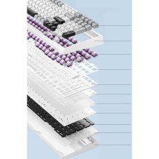 Bezvadu Epomaker F99 tastatūra, Bluetooth, Wi-Fi, USB-C, 8000 mAh