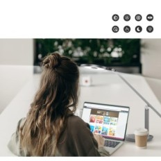 Ferry DS817 Γραφείο γραφείου με ρύθμιση φωτεινότητας, 16W, 1000 lm