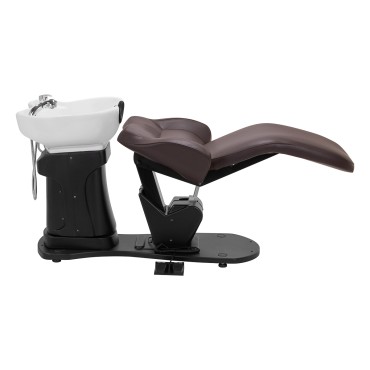 Gabbiano elektrische haarwassalonunit TRYCHO bruin — zijaanzicht