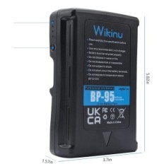 "Wikin" baterija, 5 W, 95 W / H 6600 MAH, suderinama su "Sony" kamerą