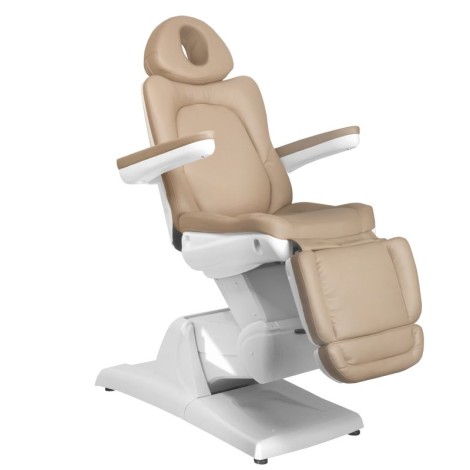 Fauteuil cosmétique électrique Azzurro 870 3 moteurs cappuccino — vue latérale
