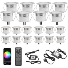 LED LED Geyuey RGBW-D31RGBW WIFI 20 stk. 31 mm IP67 Alexa / Google Garden