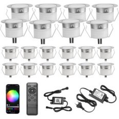 LED LED LED Geyuey RGBW-D31RGBW WiFi 20 kom. 31 mm IP67 Alexa / Google vrt