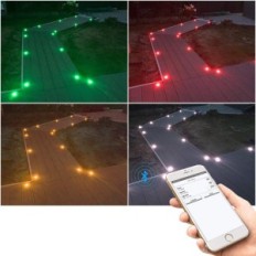 LED LED Geyuey RGBW-D31RGBW WIFI 20 stks. 31 mm IP67 Alexa / Google Garden