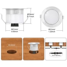 Koristite RGBIC LED svjetiljke 20 kom. WiFi 31mm IP67 piksel pametna rasvjeta vrt voziti