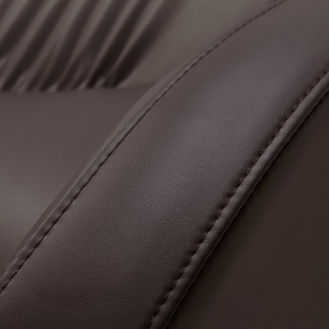 Fauteuil de lavage électrique Gabbiano TRYCHO marron — gros plan accoudoir