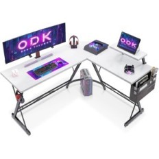 Healthcare desk with a stand, L-shaped, 147x120 cm, white, used