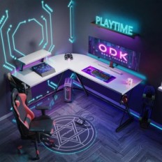 Zdravotnictví s stojanem, ve tvaru písmene L, 147x120 cm, bílý, použitý