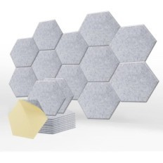 Akustinės plokštės SK studija 30x25x1 cm lipni pilka, 12 vnt.