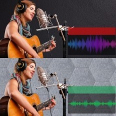 Panneaux acoustiques SK Studio 30x25x1 cm Gray auto-adhésif, 12 pcs.