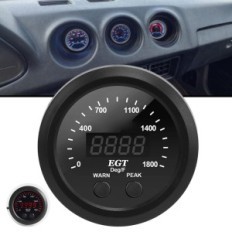 Mètre TBEST TBEST 2-1 / 16IN 52MM Température d'échappement avec LED rouge et capteur