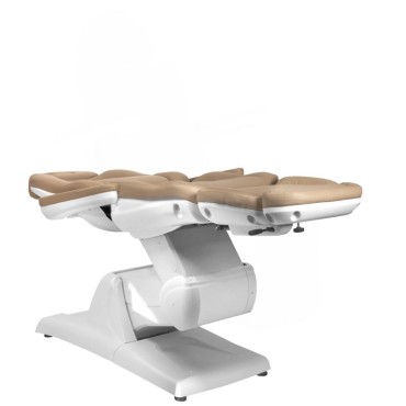 Electric cosmetic chair Azzurro 870 3 motors cappuccino — side view