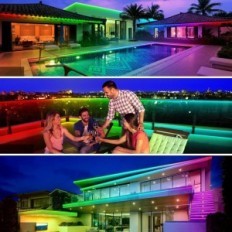 LED-Bandpai, IP68, 30m Mehrere Farben Synchronisieren von Lichtmusik bietet viel Helligkeit, die eingestellt werden kann