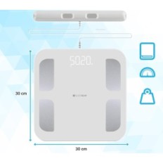 Peso Digital Silvergear, com tecidos gordurosos e massa muscular