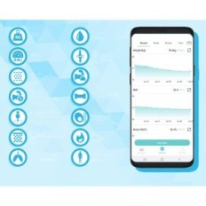 Peso digitale silvergear, con tessuto grasso e massa muscolare