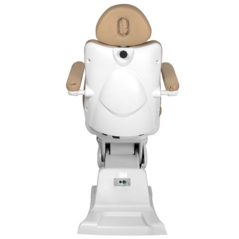 Elektrisk kosmetikstol Azzurro 870 3 motorer cappuccino — bagfra