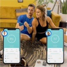 Peso digitale silvergear, con tessuto grasso e massa muscolare