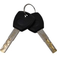 Seguro gênio mão com o castelo de fechadura de tempo - B-Lock, usado