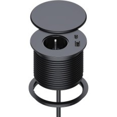 Dinolink, USB, USB Desk stikkontakt, 1,5 m, sort kabel