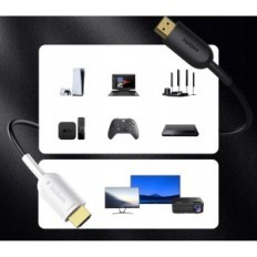 HDMI kábel huaham H007 15m, HDMI 2.1 48 Gbps 8K, eARC, javítás után