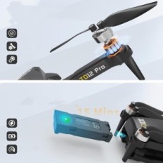 Dron Toladrone TD12Pro, 1080P, Wi-Fi, 18 x 16 x 6 cm