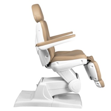 Fauteuil cosmétique électrique Azzurro 870 3 moteurs cappuccino — vue latérale