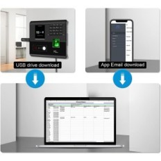 NGTECO pracovní čas stroj, s RFID, pin, iOS a Android, použitý