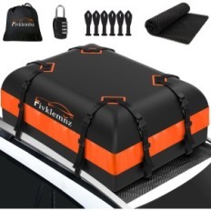 Boks Fivknemnz tag, sort og orange, 15 kubikmeter