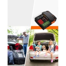 Box FIVKLEMNZ roof, black and orange, 15 cubic feet