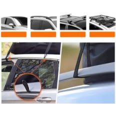 Box Fivklemnz Roof, Black and Orange, 15 piedi cubici