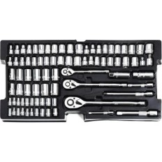 Workpro mechanical tool set with steel-vanadium steel, 408 elements