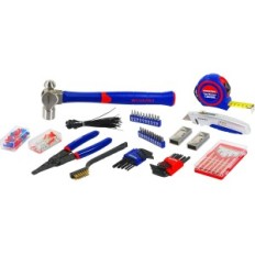 Workpro mechanical tool set with steel-vanadium steel, 408 elements