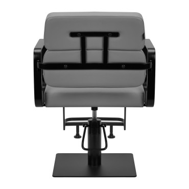Gabbiano Porto-BM frisörstol grånyanser med hydraulisk höjning — baksida