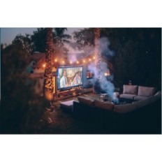 Vercorkin projection screen, 250 inches, white