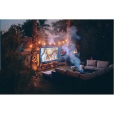 Vercorkin projection screen, 250 inches, white