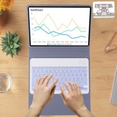 Byla su klaviatūra Jeloaut Xiaomi Pad 6 11 colių, violetinė