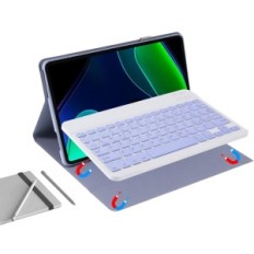 Caso com teclado jeloyut para xiaomi pad 6 11 polegadas, roxo