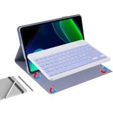 Etui z klawiaturą Jeloyutek dla Xiaomi Pad 6 11 cali, fioletowe