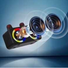 Sistema di karaoke USB Bluetooth portatile Karaoke con microfono wireless e effetti sonori, per la festa di casa